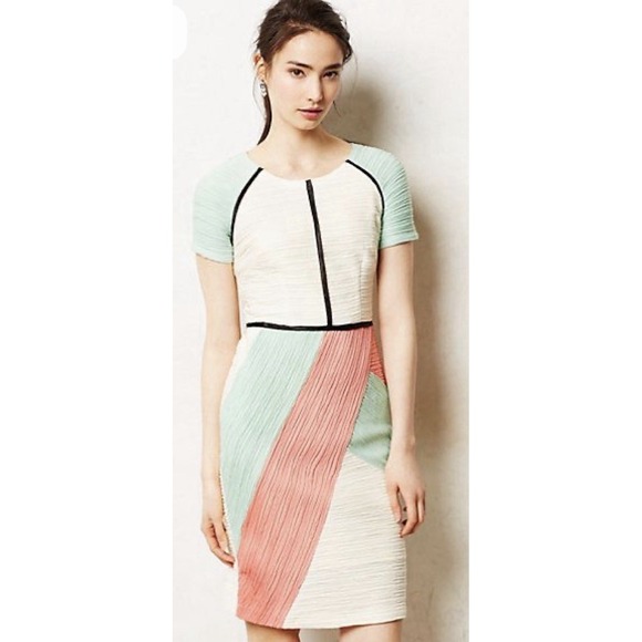 Maeve Anthropologie Dresses & Skirts - Maeve Anthropologie Dress Short Sleeve Work Party Sheath Stretchy Size 8